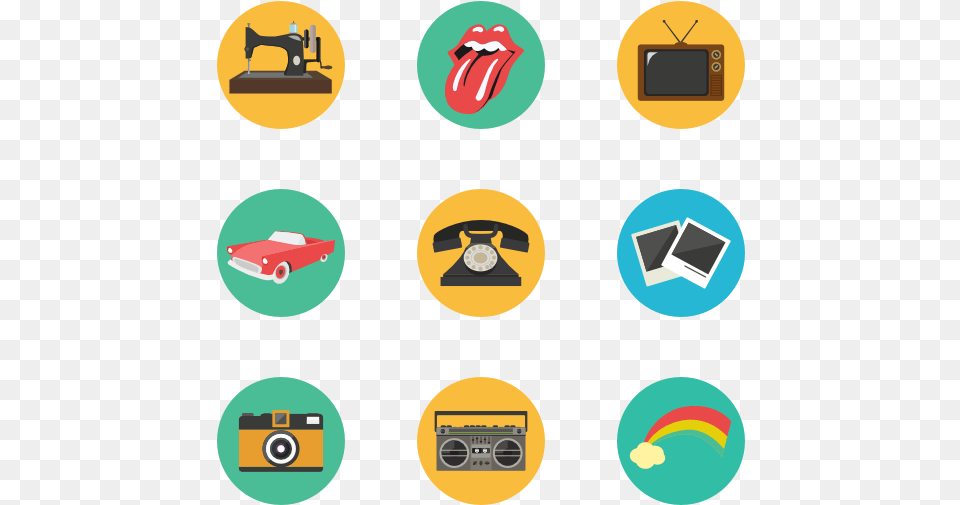 Retro Achievement Icons Free Png Download