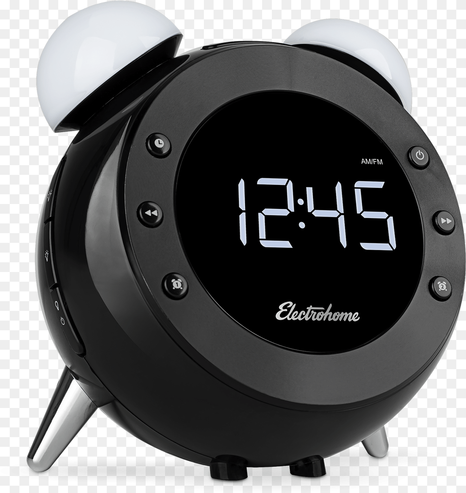 Retro Alarm Clock Radio Alarm Clock On Bedside, Alarm Clock, Appliance, Blow Dryer, Device Free Png Download