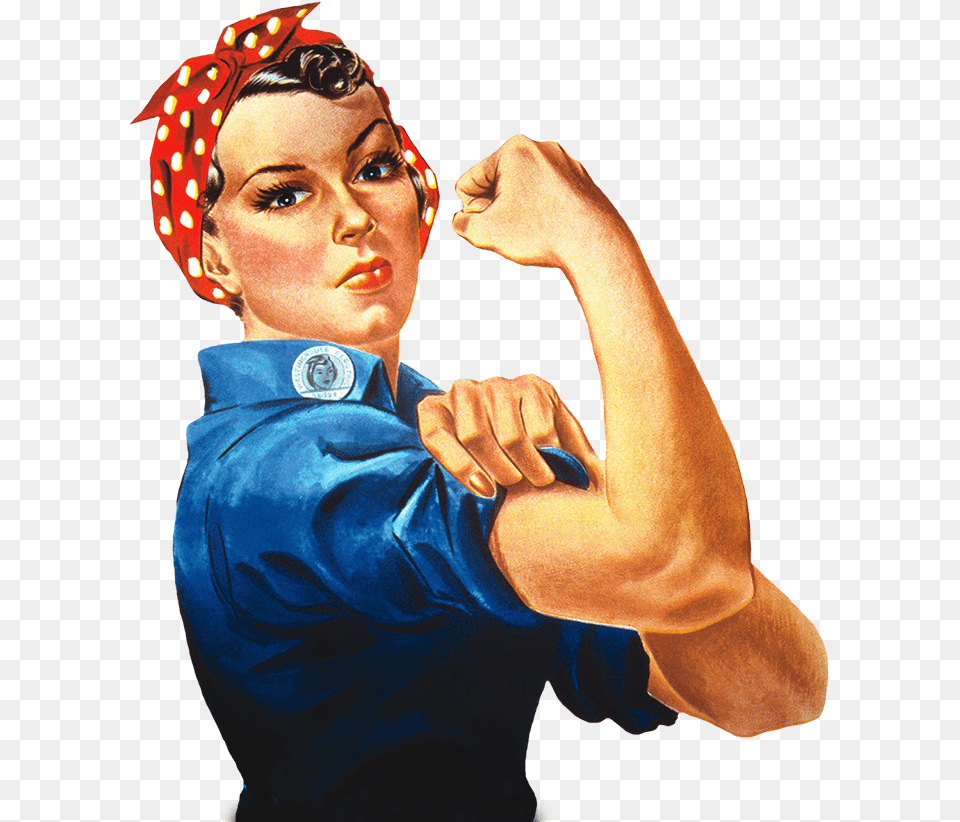 Retro And Vintage Clip Art We Can Do It Lady, Finger, Portrait, Photography, Person Png