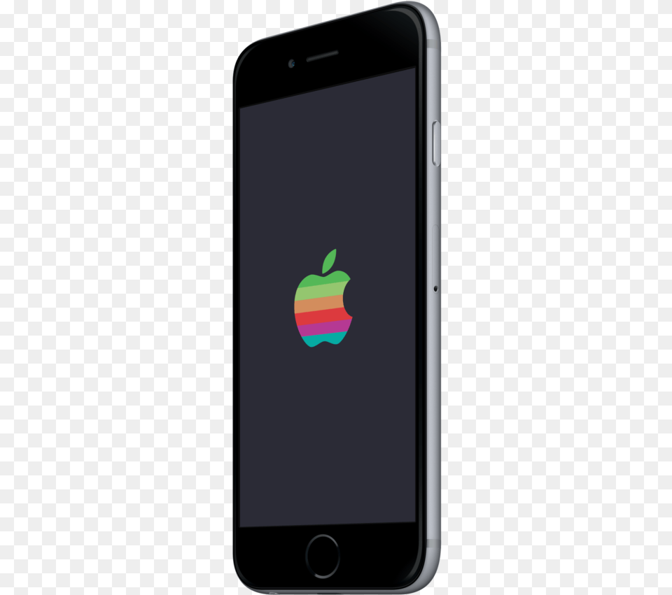 Retro Apple Logo Iphone X Iphone, Electronics, Mobile Phone, Phone Free Png