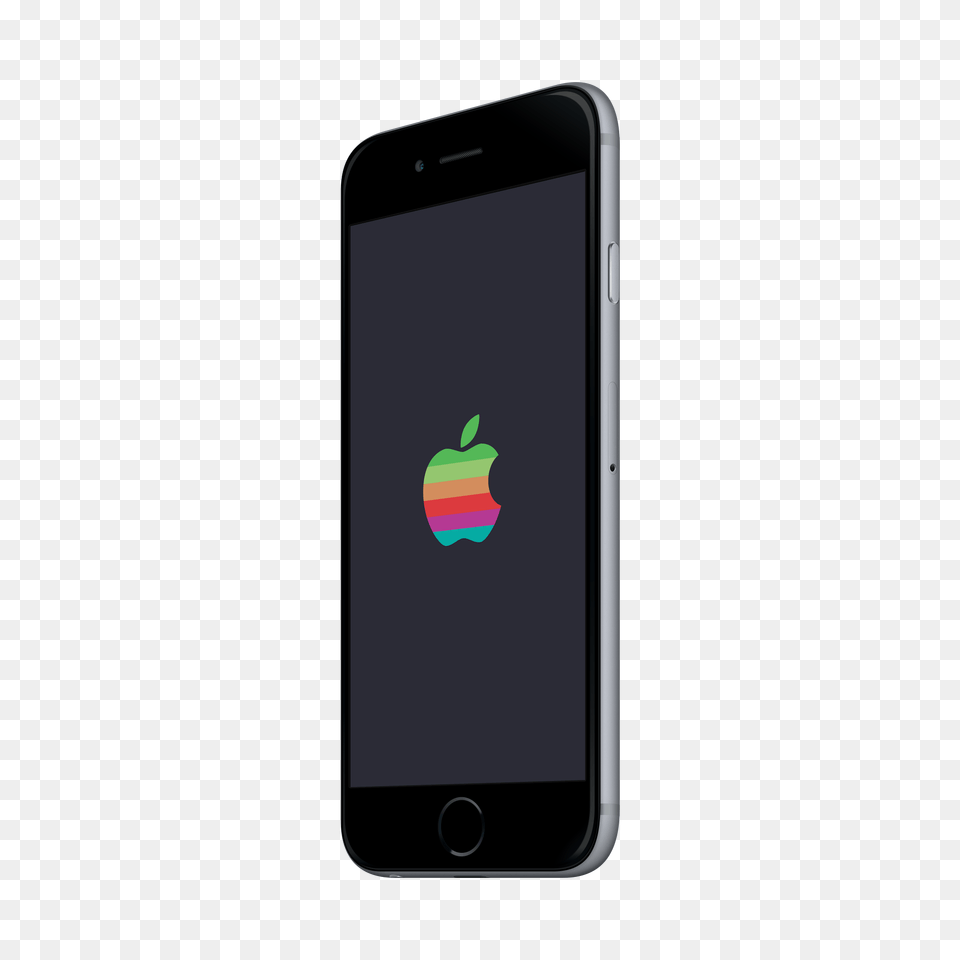 Retro Apple Logo Wwdc Wallpapers, Electronics, Mobile Phone, Phone, Iphone Free Png