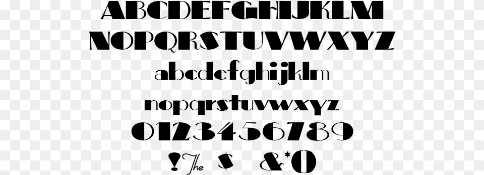 Retro Big Apple Example Font, Gray Png
