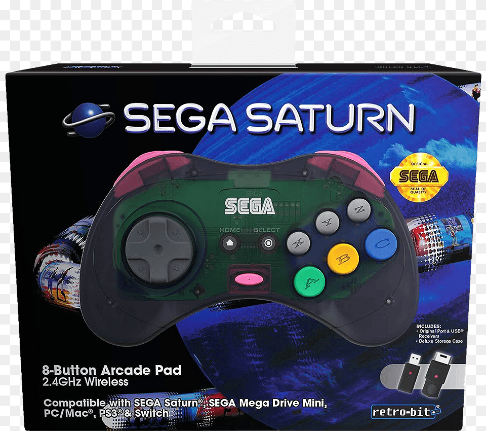 Retro Bit Sega Saturn 8 Button Controller Saturn Sega, Electronics, Tape Free Png