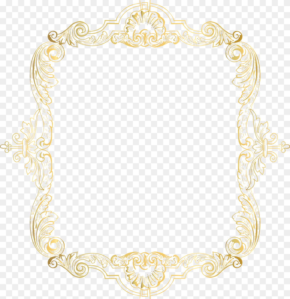Retro Border, Oval Png Image