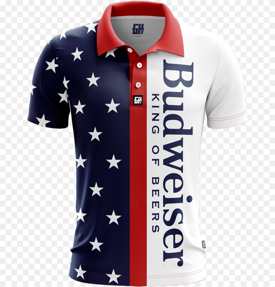 Retro Bud Golf Polo Retro Golf Polo Shirts, Clothing, Shirt, T-shirt, Adult Free Png Download
