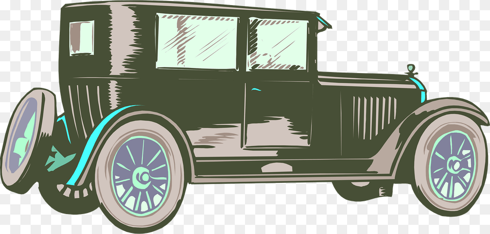 Retro Car Clipart, Antique Car, Model T, Transportation, Vehicle Free Png