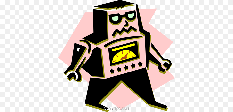 Retro Clipart Clipart, Robot, Face, Head, Person Free Png