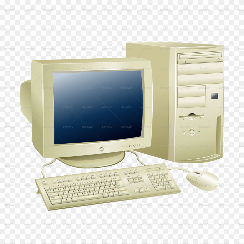 Retro Computer Retro Computer Transparent Background Old Computer, Pc, Electronics, Hardware, Computer Keyboard Free Png