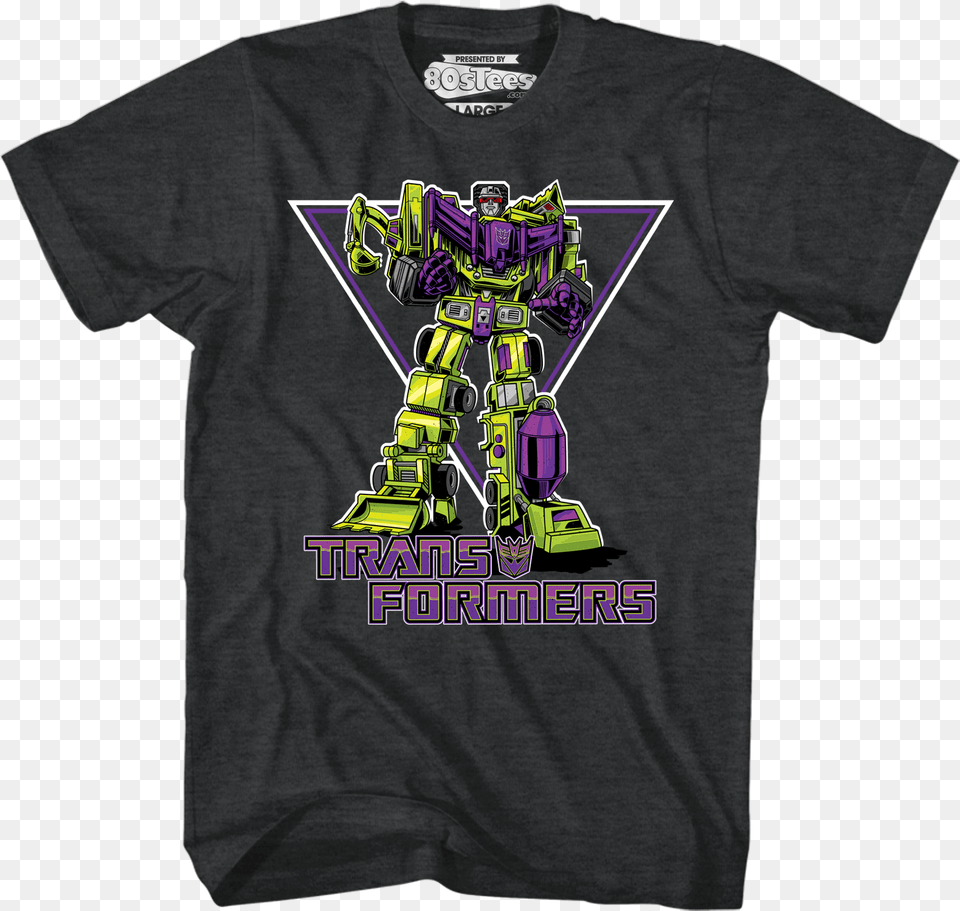 Retro Devastator Transformers T Shirt Lagunitas Beer Work Shirt, Clothing, T-shirt, Robot Png