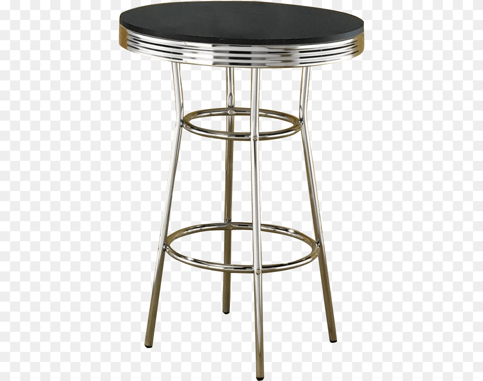 Retro Diner Table And Stools, Bar Stool, Furniture, Chair Free Png Download