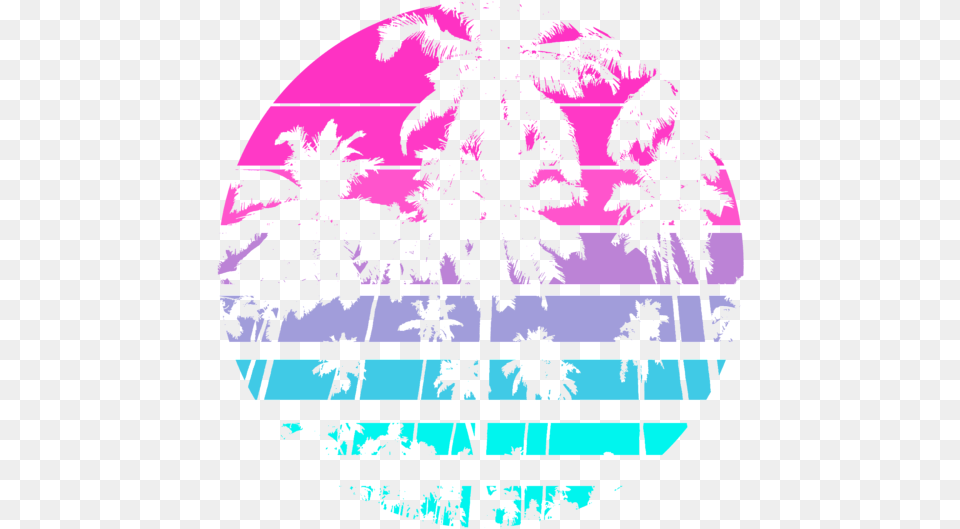 Retro Eighties 80s 90s Beach Style Design With Palm Trees Greeting Card Language, Outdoors, Garden, Nature, Plant Png