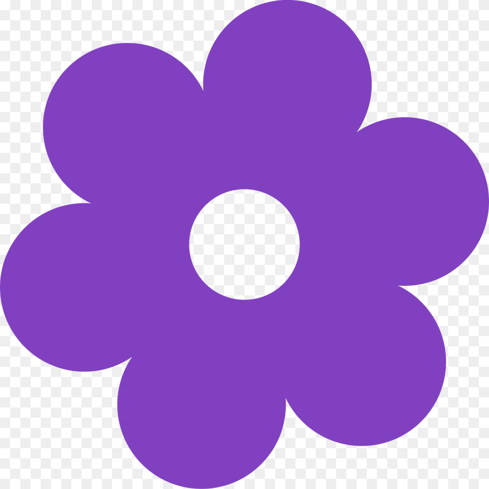 Retro Flower Clipart, Anemone, Plant, Purple, Daisy Free Png