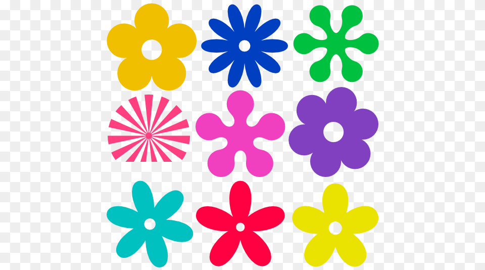 Retro Flower Color Colour Hot Pink Peace, Daisy, Pattern, Plant, Outdoors Png