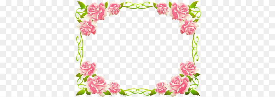 Retro Flower Frame U0026 Vintage Illustrations Pixabay Rose Border Clip Art, Plant, Carnation, Birthday Cake, Cake Png Image