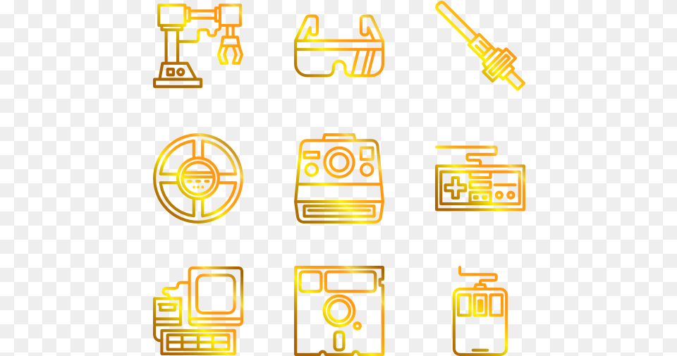 Retro Gadget Icon, Electronics Free Png