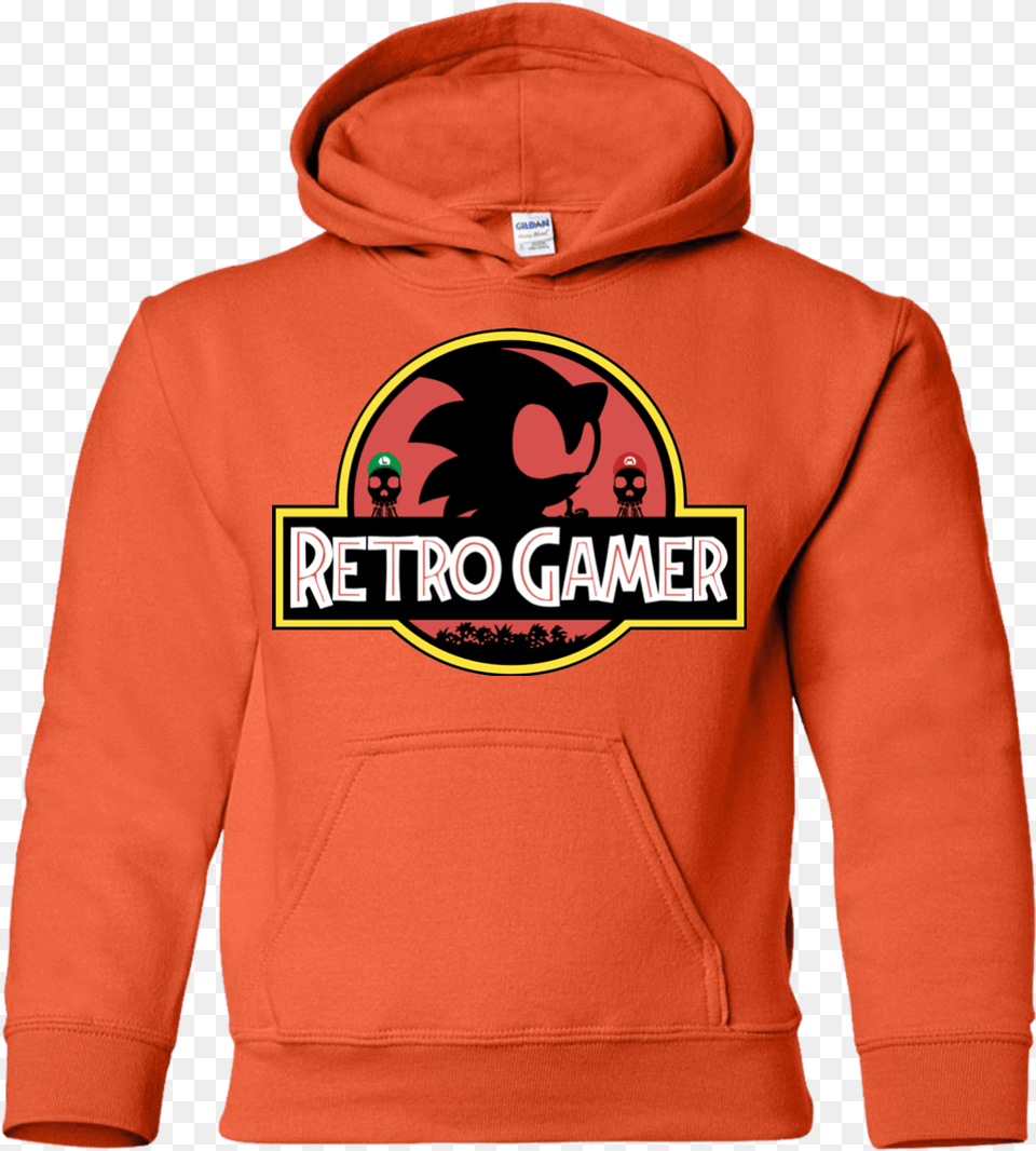 Retro Gamer Youth Hoodie Hoodie, Clothing, Hood, Knitwear, Sweater Png