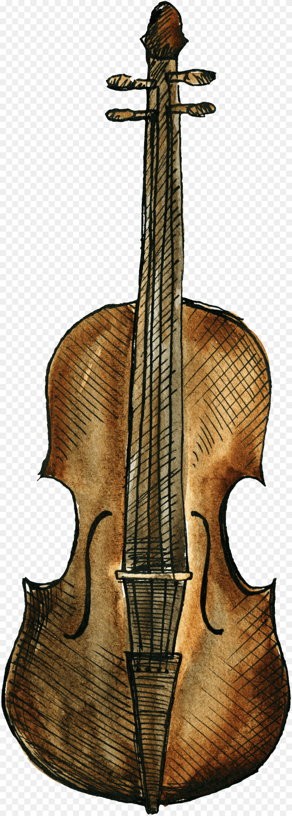 Retro Guitar Cartoon Cello, Musical Instrument, Violin Free Transparent Png