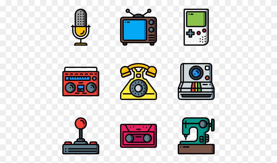 Retro Icon Packs, Electronics Free Png Download
