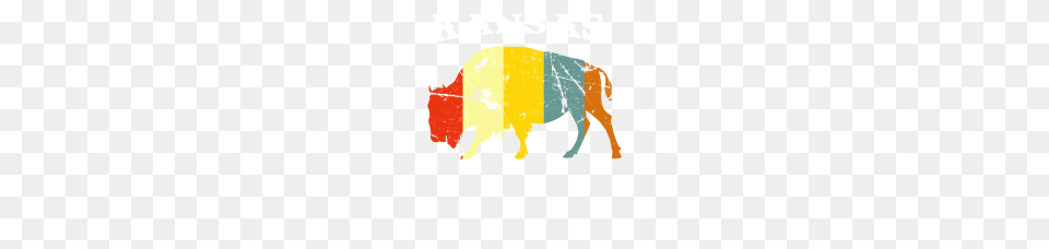 Retro Kansas Buffalo Vintage Kansas Bison Bison Gift Buffalo, Animal, Mammal, Hog, Pig Free Transparent Png