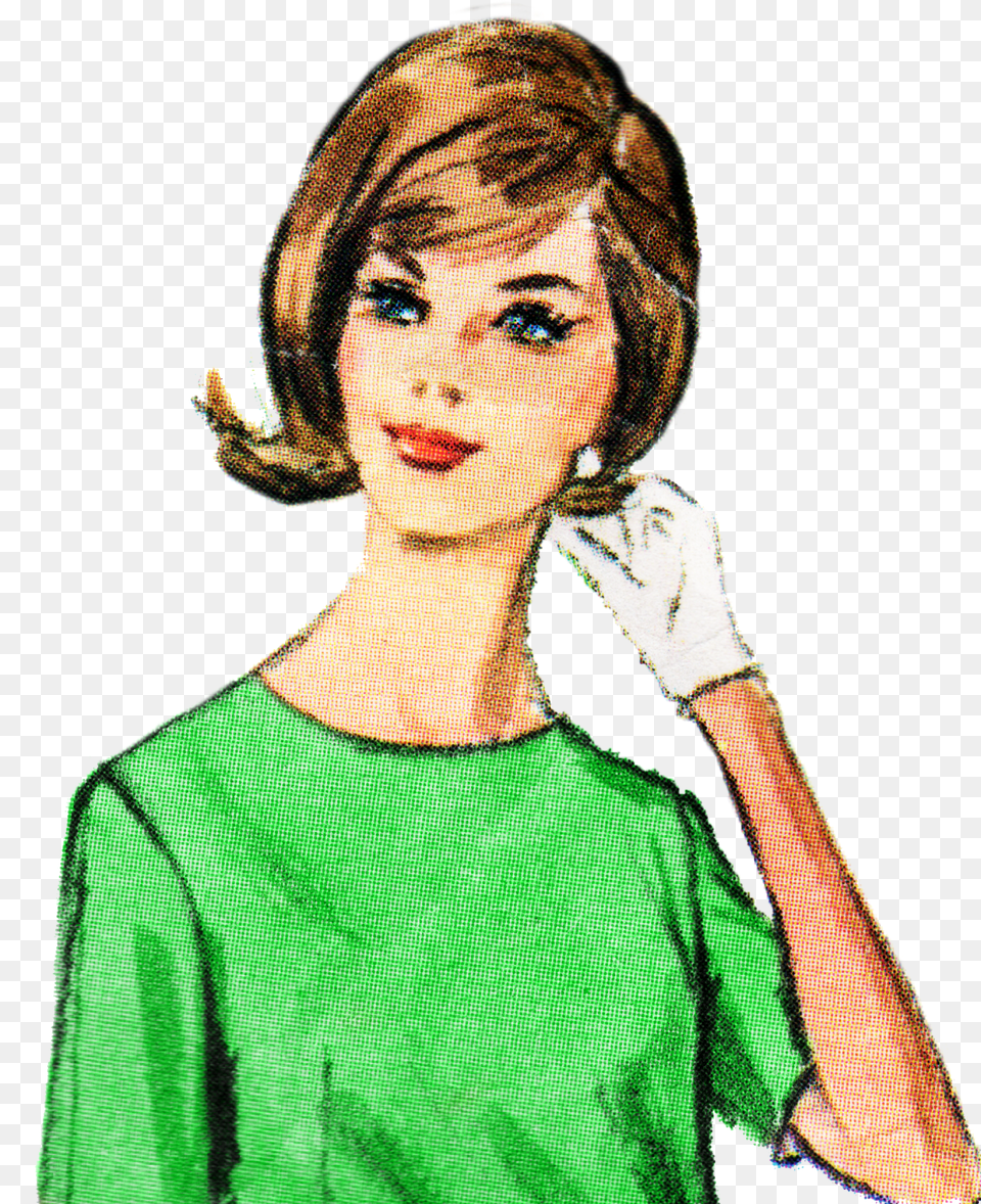 Retro Lady Clip Art, Adult, Person, Woman, Female Png Image