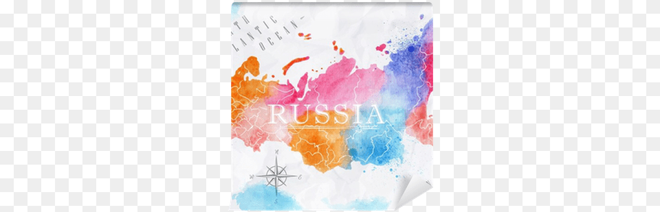 Retro Map Russia, Art, Painting Free Png Download