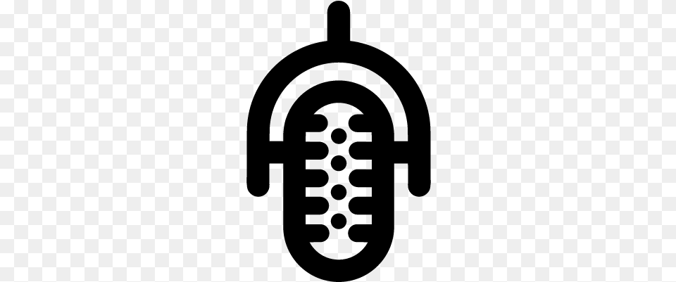Retro Microphone Vector Microphone, Gray Free Transparent Png