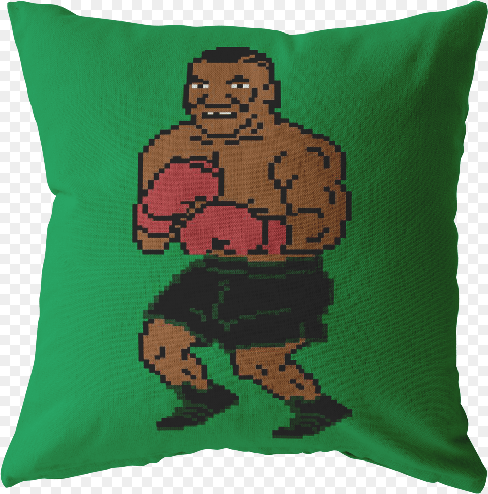 Retro Mike Tyson Punchout Inspired Pillowclass Pillow, Cushion, Home Decor, Baby, Person Png Image
