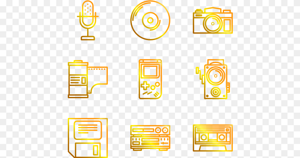 Retro Music Music Icons Vintage, Qr Code Free Png Download