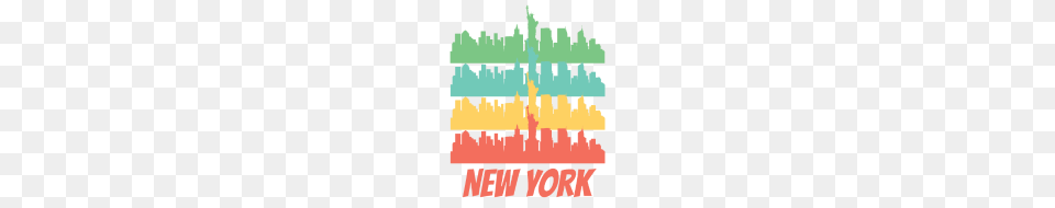 Retro New York City Skyline Pop Art, Logo Free Transparent Png