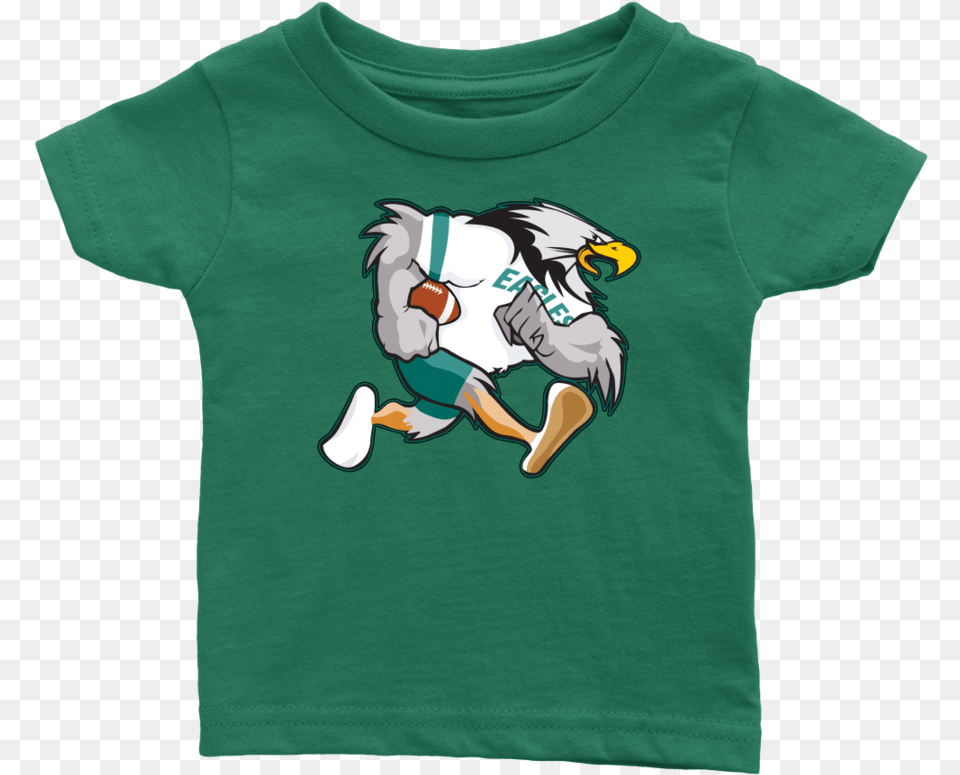 Retro Philadelphia Bird Infant And Toddler T Shirt Cartoon, Clothing, T-shirt, Baby, Person Png