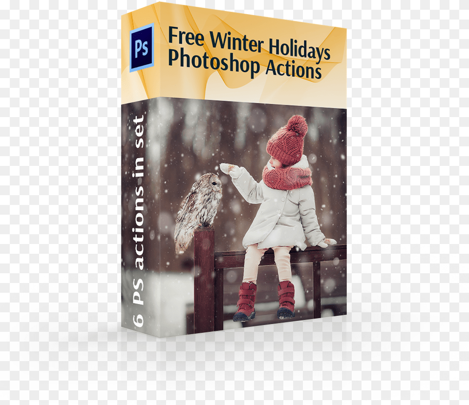 Retro Photoshop Actions Cover Girl Santa Claus, Glove, Clothing, Coat, Baby Png