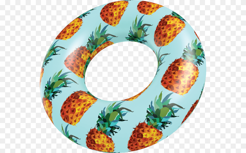 Retro Pineapple Beach Amp Pool Tube Beach Tube, Food, Fruit, Plant, Produce Free Png