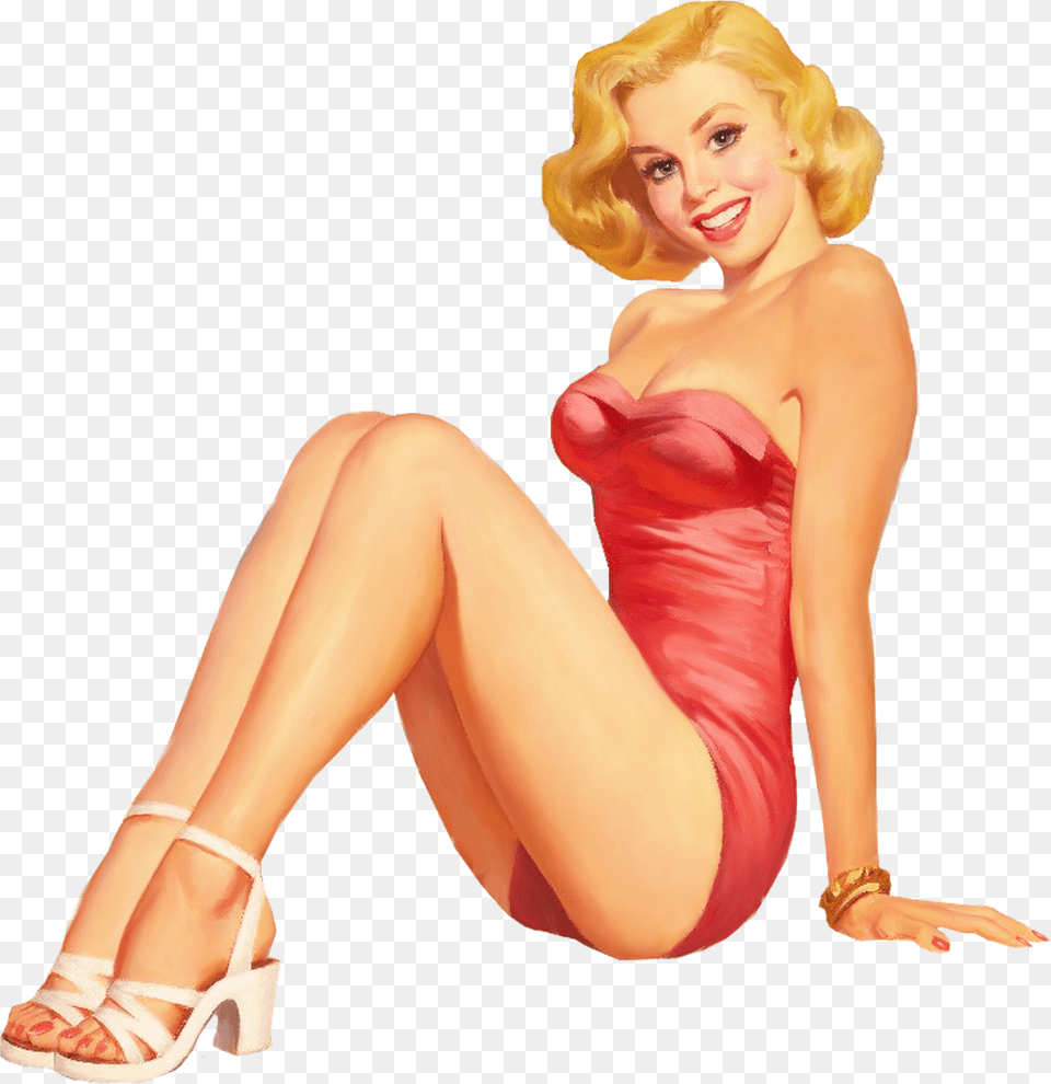 Retro Pinup Girls Retro Pin Up Girl, Adult, Shoe, Person, Woman Free Png