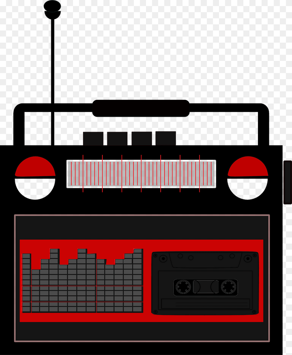 Retro Radio Clipart, Electronics, Cassette Player Png Image