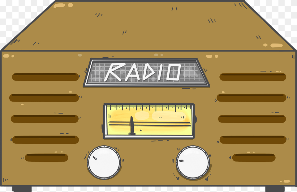 Retro Radio Clipart, Electronics, Stereo Png