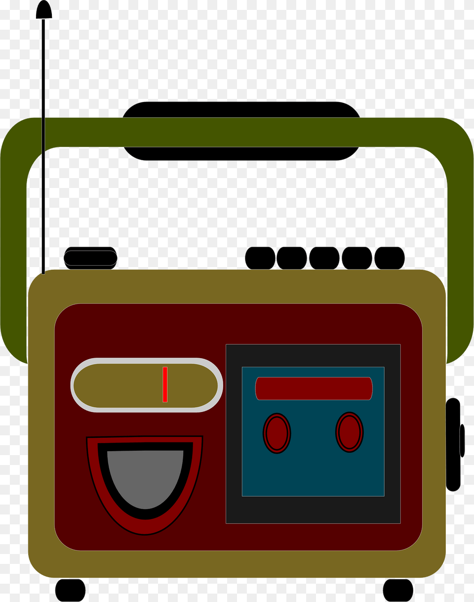 Retro Radio Receiver Clipart, Electronics, First Aid, Tape Player Free Png Download