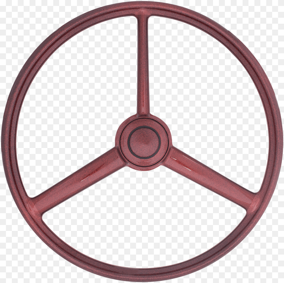 Retro Red Sparkles 3 Spoke Truck Steering Wheel, Machine, Steering Wheel, Transportation, Vehicle Png Image
