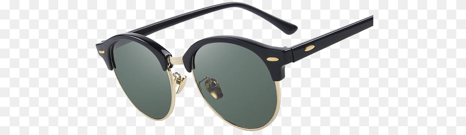Retro Rivet Semi Rimless Sunglassesclass Unisex Sunglasses, Accessories, Glasses Png
