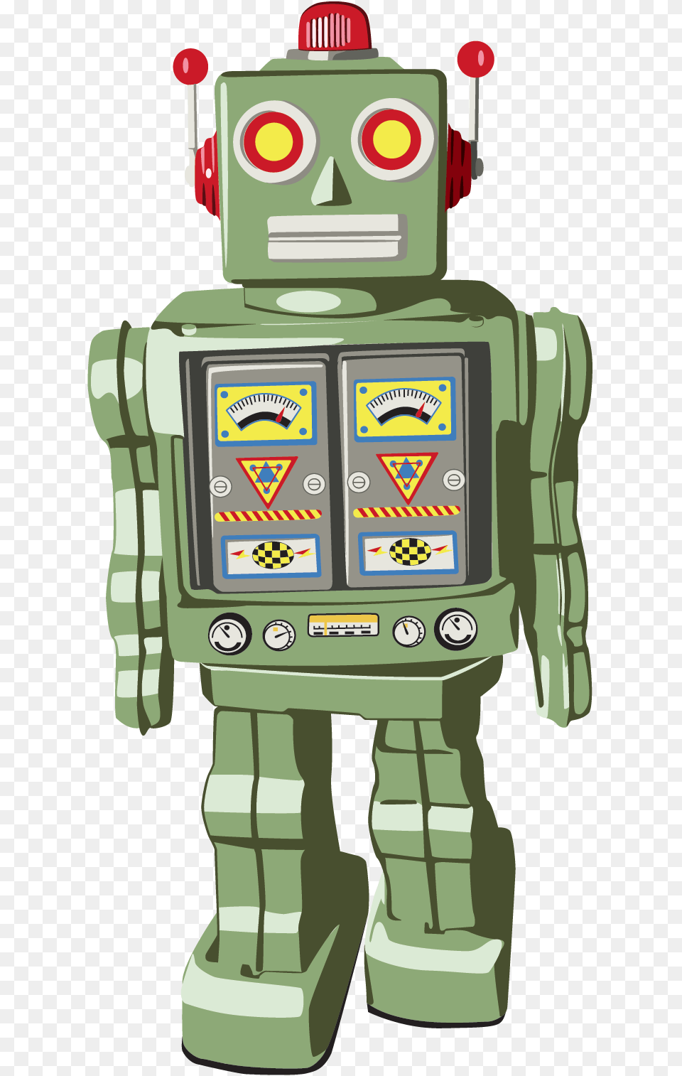 Retro Robot Free Transparent Png