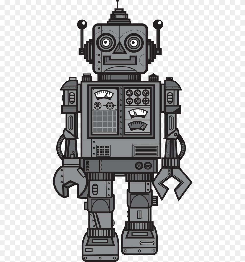 Retro Robot Vintage Robot, Railway, Train, Transportation, Vehicle Free Png Download