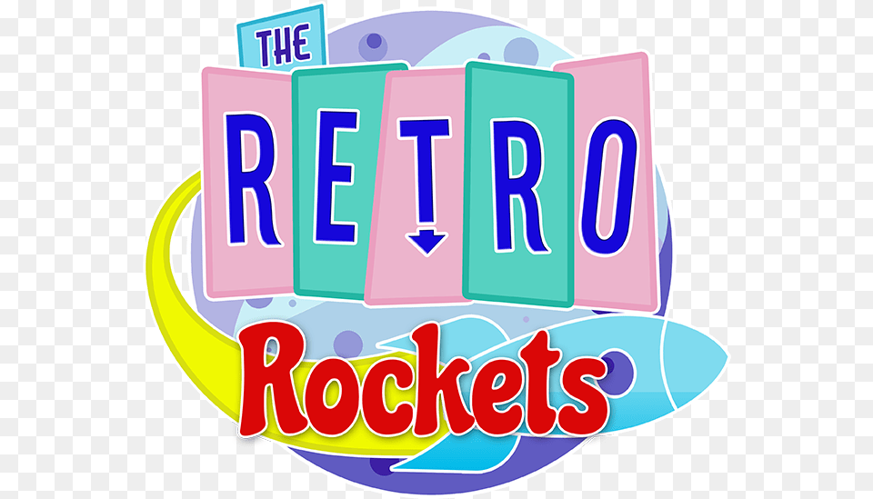 Retro Rockets U2013 Space Age Rock U0026 Roll Clip Art, Text, Number, Symbol Free Png