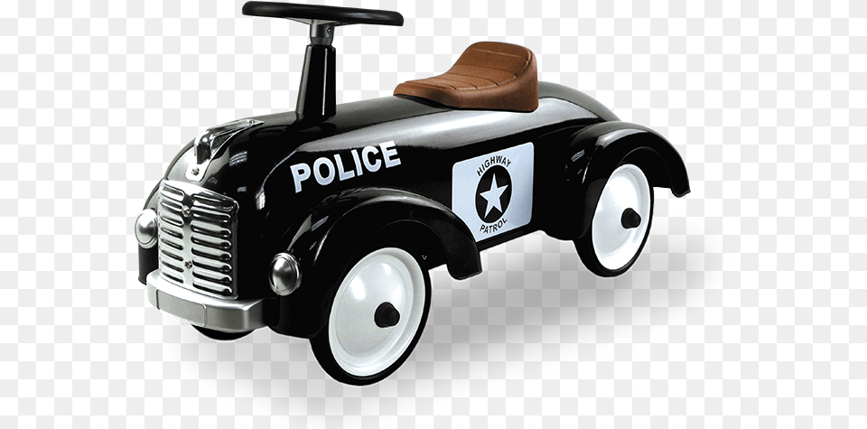Retro Roller Speedster Bobby Toy Ride On Old Police Car, Transportation, Vehicle, Machine, Wheel Free Png