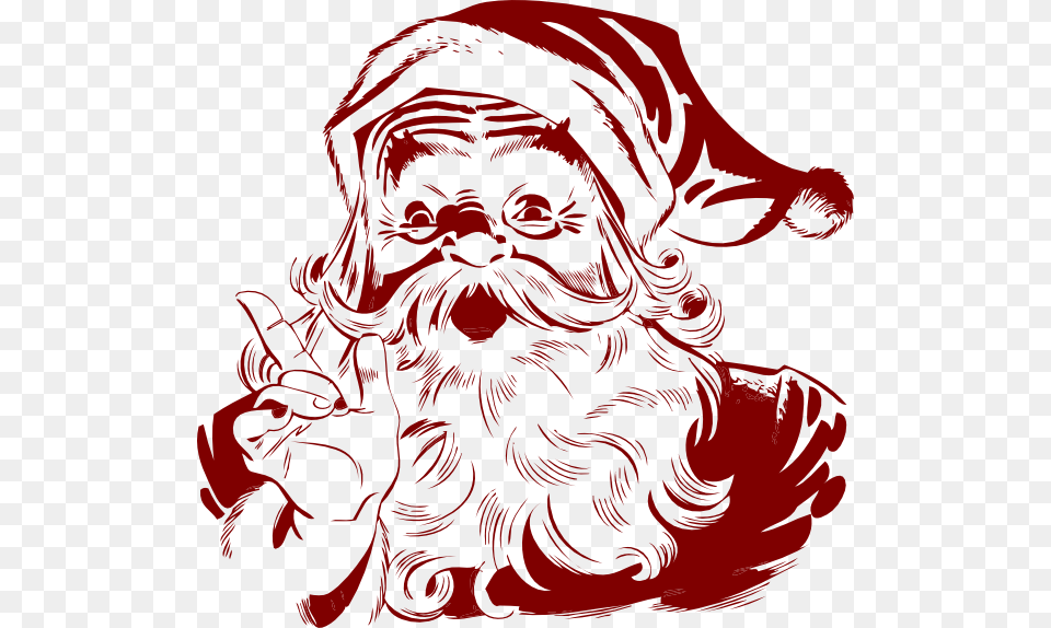 Retro Santa Clip Art, Baby, Person, Head, Face Free Png