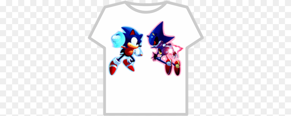 Retro Sonic Cd Top With Transparent Sonic Cd Metal Sonic, Clothing, T-shirt, Toy Png