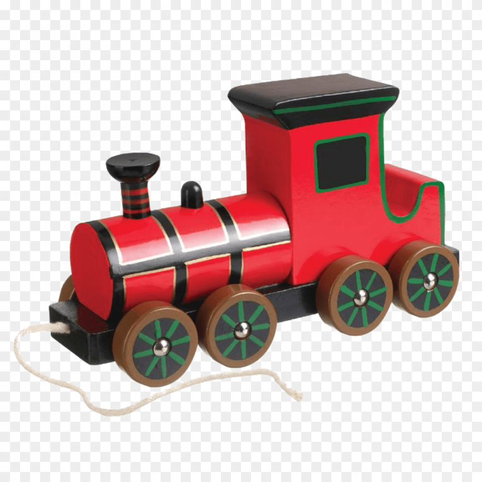 Retro Steam Train Pull Along Toy 12 Steam Train Pull Along, Locomotive, Vehicle, Transportation, Railway Png Image
