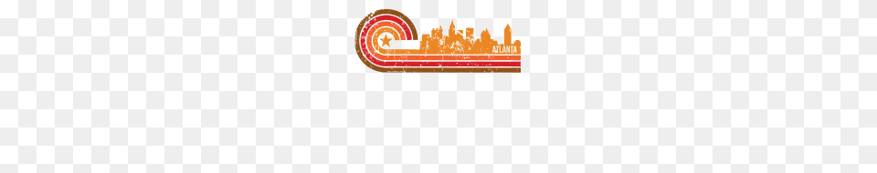 Retro Style Atlanta Georgia Skyline Distressed Free Png Download