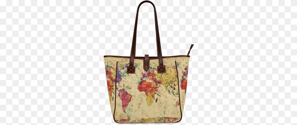 Retro Style Old Map Classic Tote Bag Poster Poster Poster Of Abstract Maps, Accessories, Canvas, Handbag, Tote Bag Png
