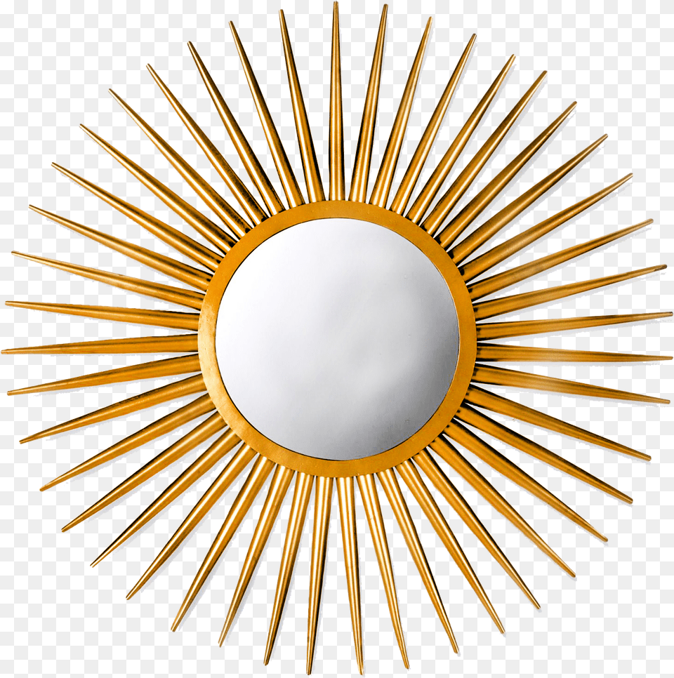 Retro Sunburst Mirror Mid Century Modern, Photography, Gold, Accessories, Jewelry Png Image