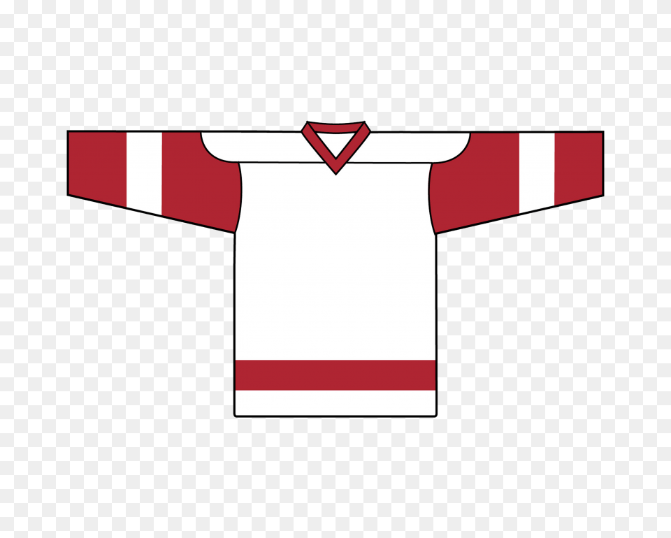 Retro Team Jersey Detroit Red Wings White, Clothing, Shirt, T-shirt, Dynamite Free Png
