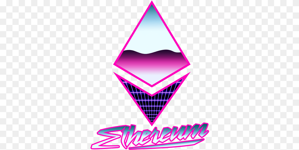 Retro Triangle, Purple, Light Png